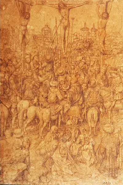 Crucifixion Drawing Jan van Eyck